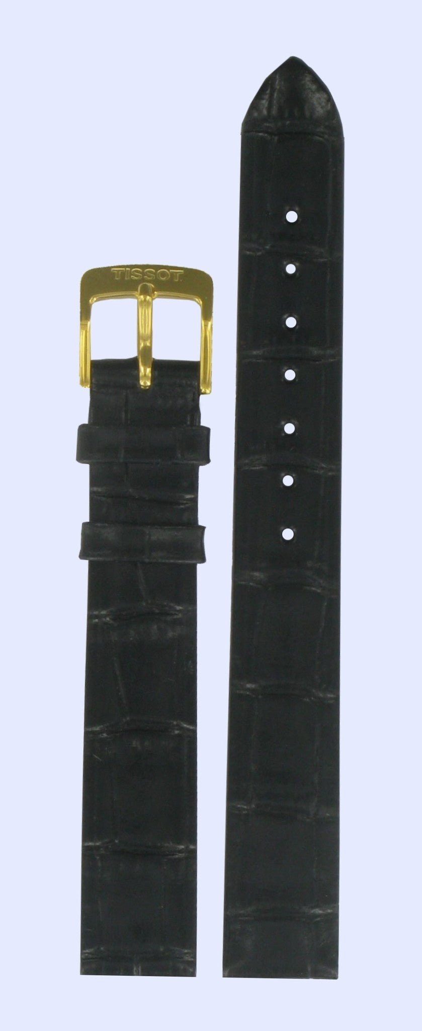 Tissot T7121 & T7131 Watch Band T600013349 Black Leather 13 mm Oroville - Watch Plaza