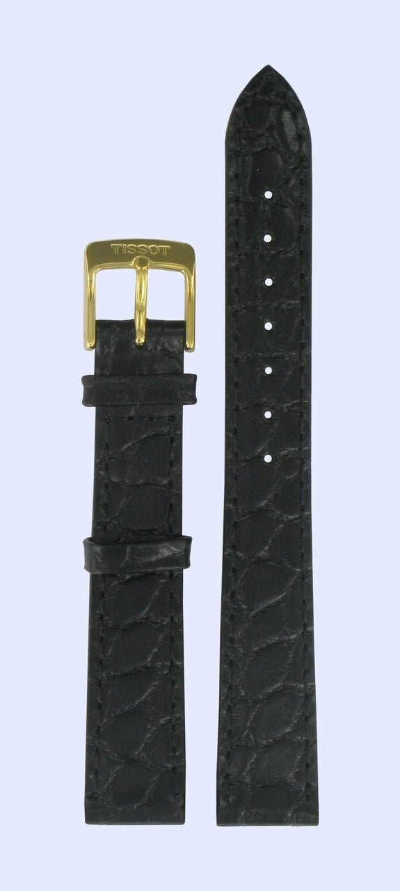 Tissot T71311 & T71211 Carmel Watch Band T600013034 Black Leather 14 mm Carson - Watch Plaza