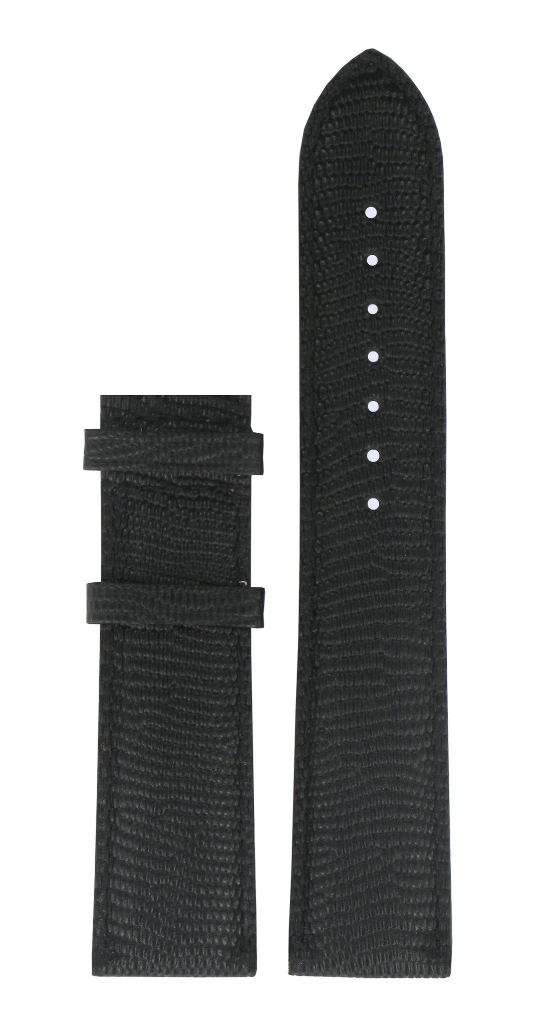 Tissot T71347272 Watch Band T610029090 Black Leather 20 mm Carson - Watch Plaza