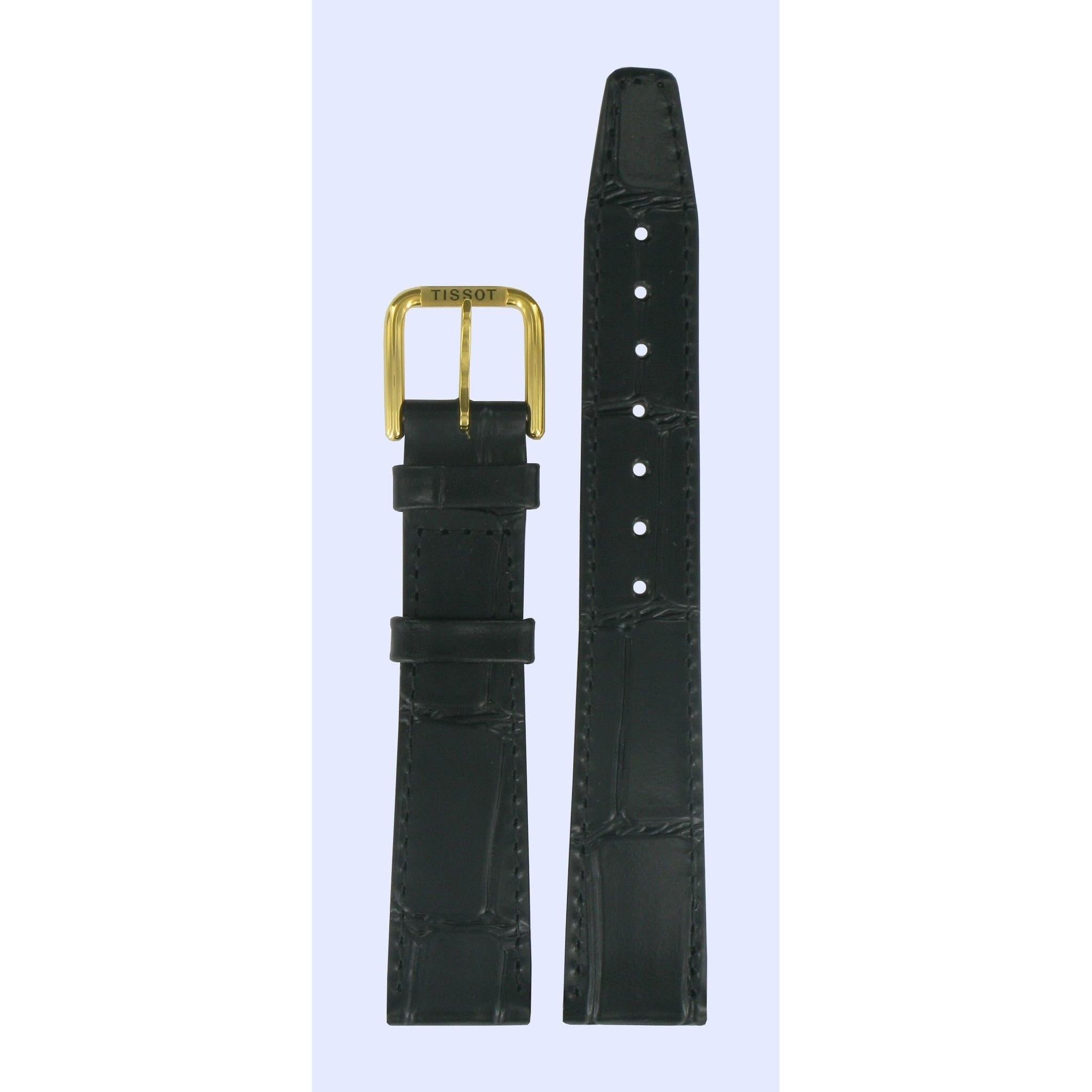Tissot T85972225 Watch Band T600013071 Black Leather 17 mm Reader Digest - Watch Plaza