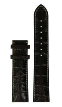 Tissot T905643A, T905627A, T7184 &amp; T7134 Watch Band T610025711 Dark Brown Leather 20 mm Sculpture Line - Watch Plaza