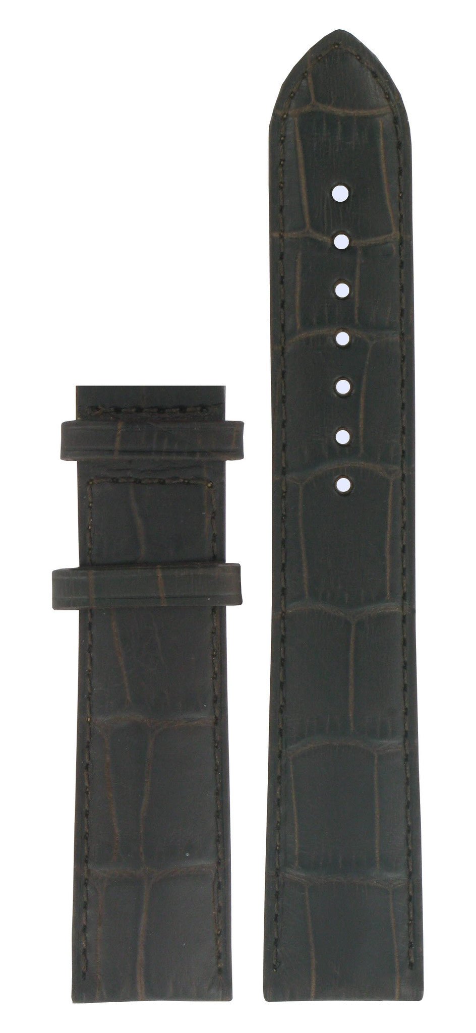 Tissot T906417A XL Watch Band T610029177 Dark Brown Leather 20 mm Chrono C - Watch Plaza