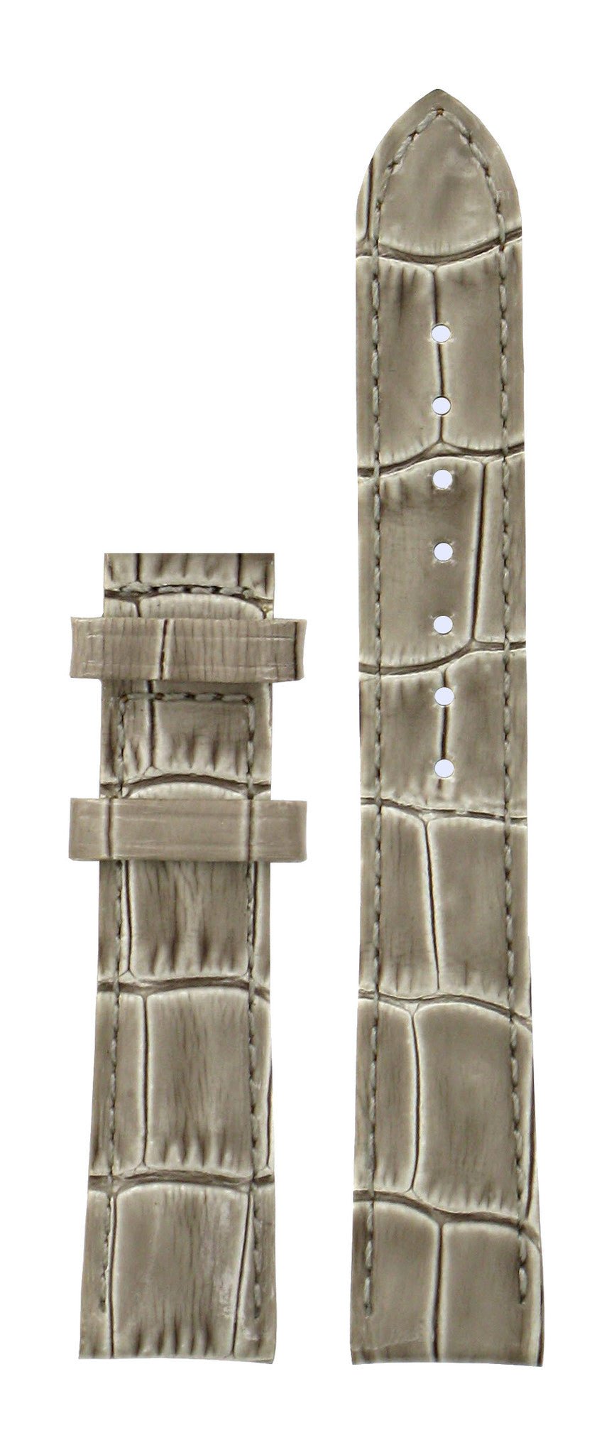 Tissot T9070071610600 Watch Band T610033144 Grey Leather 16 mm T - Wave - Watch Plaza