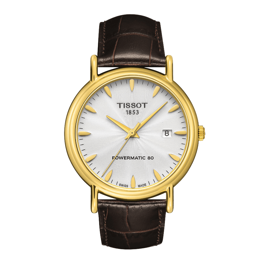 Tissot T9074071603100 Watch Band T610034737 Dark Brown Leather 20 mm Carson - Watch Plaza