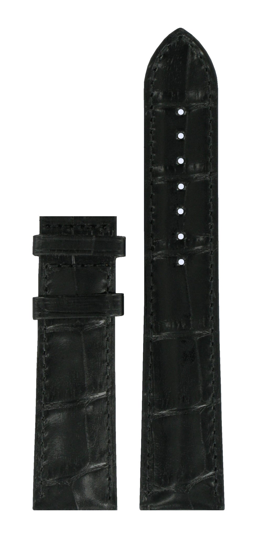 Tissot T907407A - XL Watch Band T610031758 Black Leather 20 mm Carson - Watch Plaza