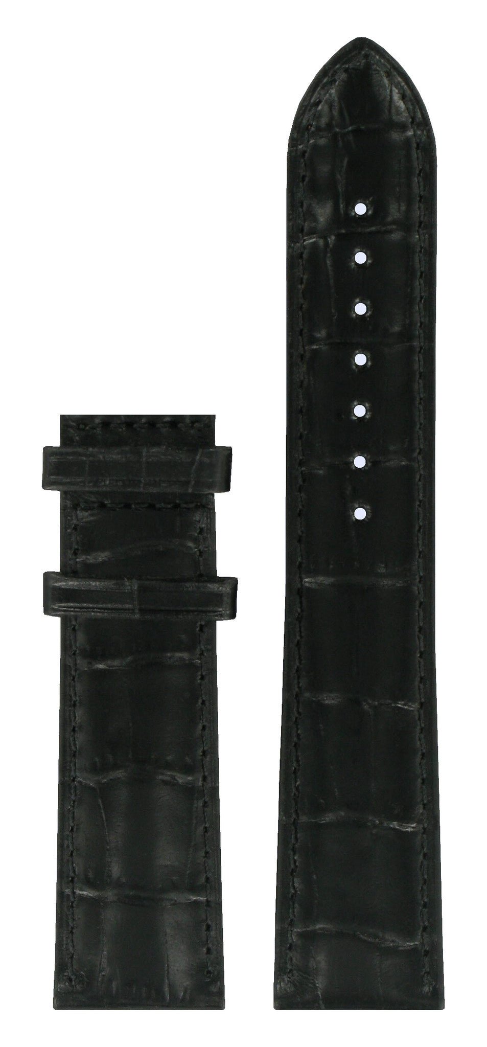 Tissot T907410A - XL Watch Band T610031647 Black Leather 20 mm Carson - Watch Plaza