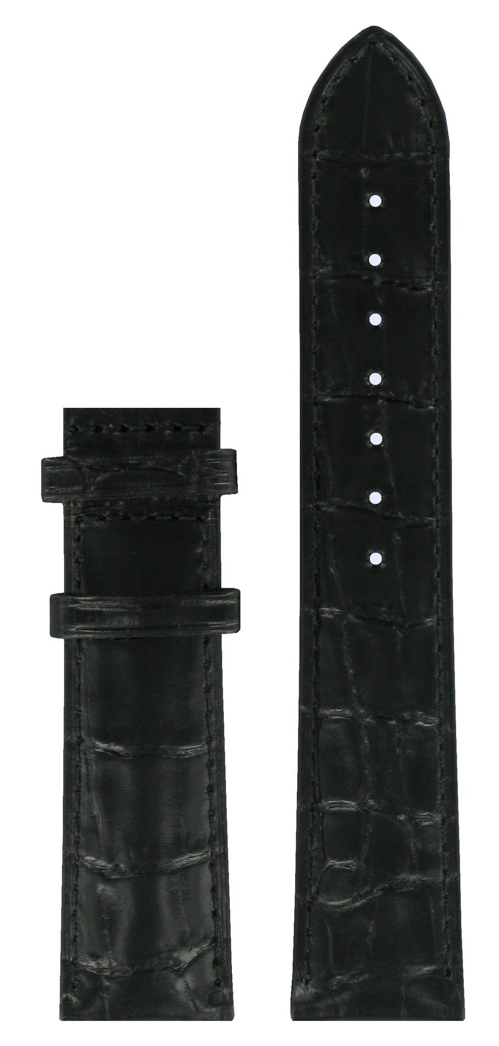 Tissot T910430A Watch Band T610031879 Black Leather 20 mm Visodate - Watch Plaza