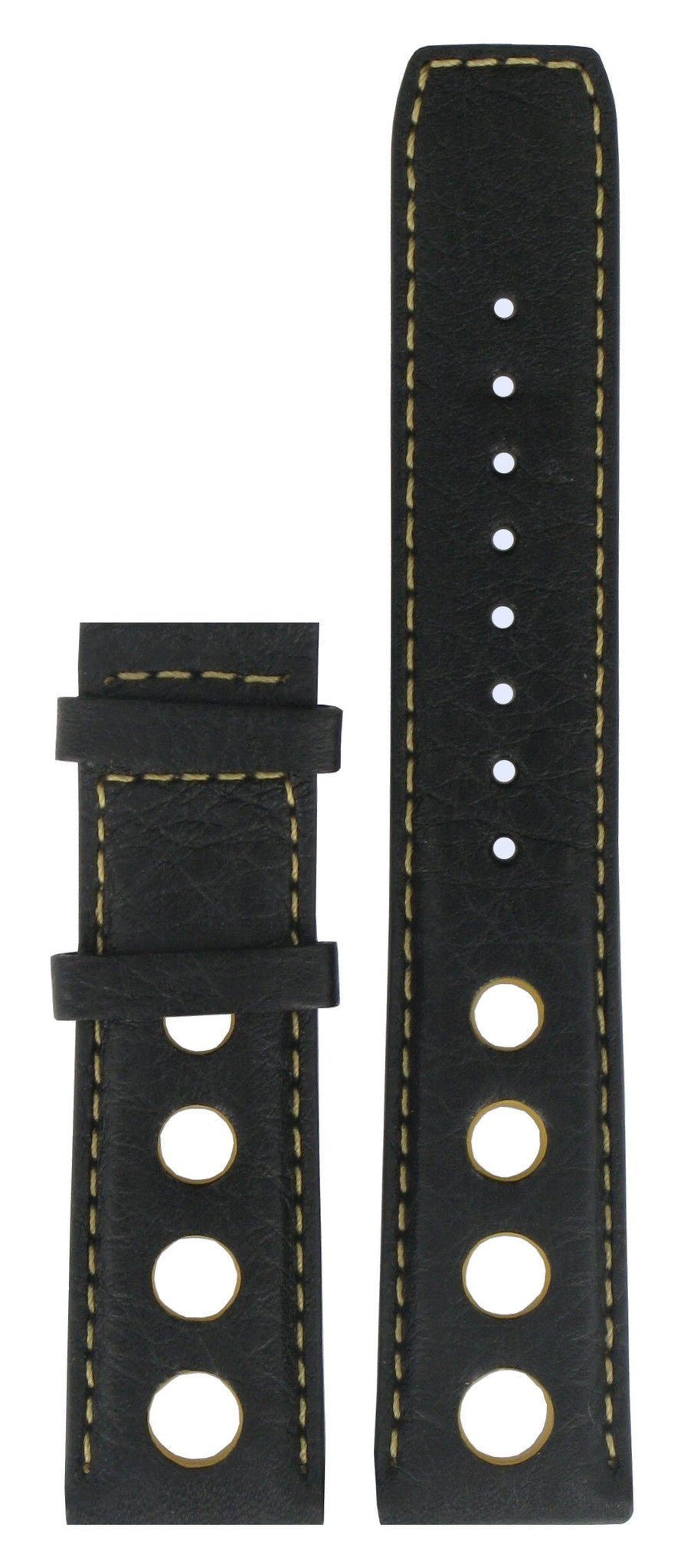 Tissot T91142851 & T91142781 Watch Band T610014548 Black Leather 20 mm PRS 516 - Watch Plaza