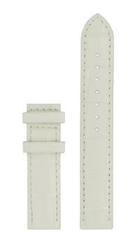 Tissot T9142104601700 Watch Band T610034541 White Leather 16 mm Rose Dream - Watch Plaza