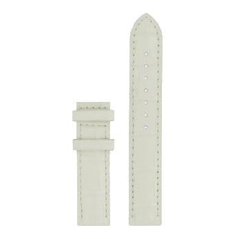 Tissot T9142104601700 Watch Band T610034541 White Leather 16 mm Rose Dream - Watch Plaza