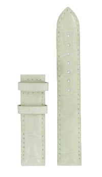 Tissot T914210A Watch Band T610034265 White Leather 16 mm Rose Dream - Watch Plaza