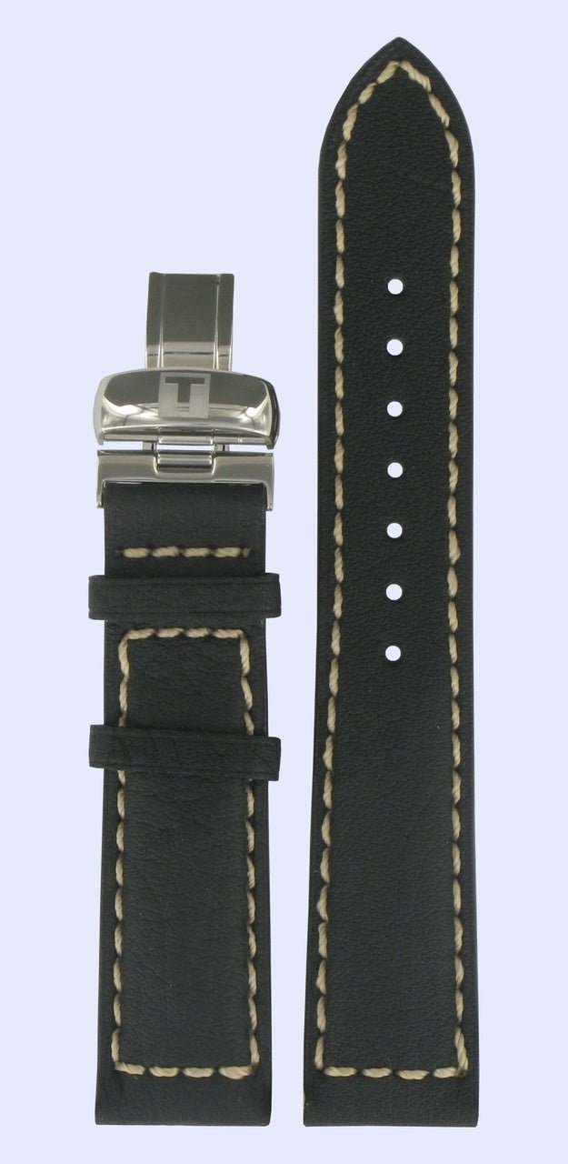 Tissot T96142852 T - Touch Watch Band T600013029 Black Leather 20 mm Navigator 3000 - Watch Plaza