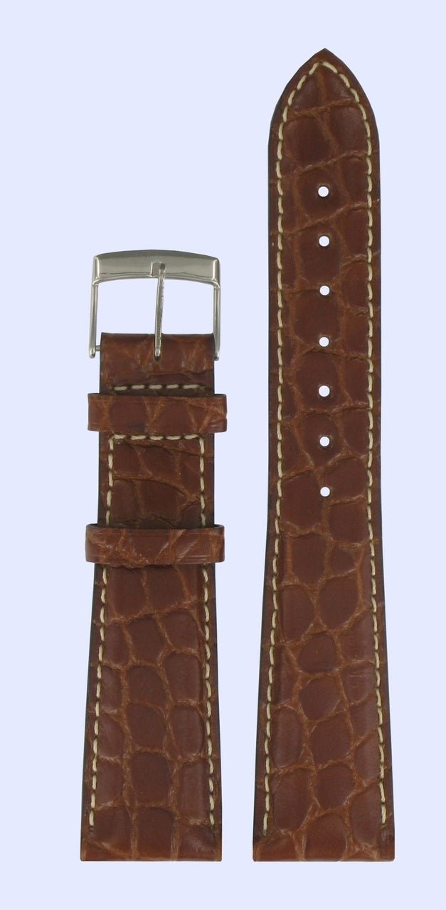 Tissot Z200 - T66141852 - XL Watch Band T600013123 Brown Leather 20 mm Chrono Janeiro - Watch Plaza