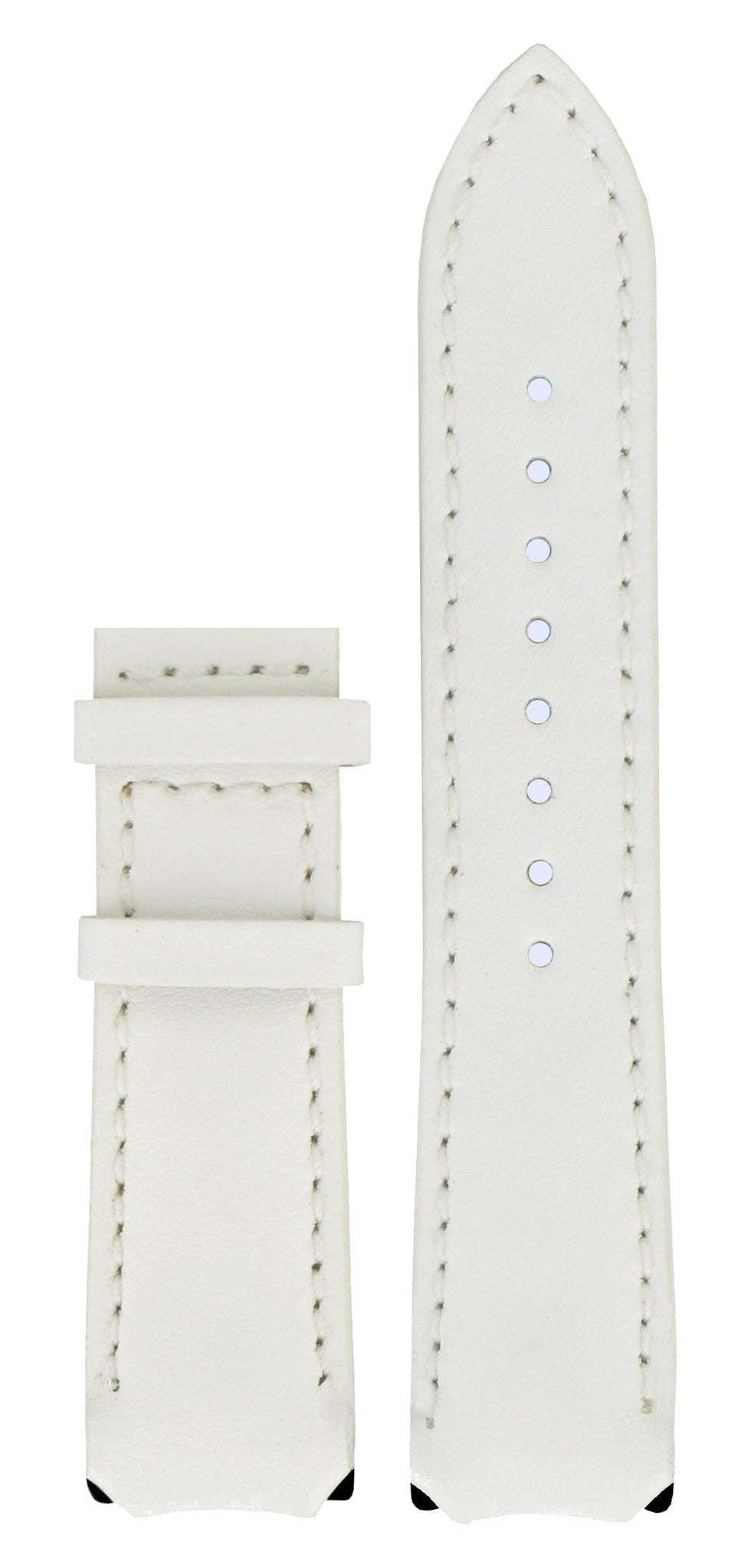 Tissot Z252/352 & Z253/353 Watch Band T610014627 White Leather 20 mm T - Touch - Watch Plaza