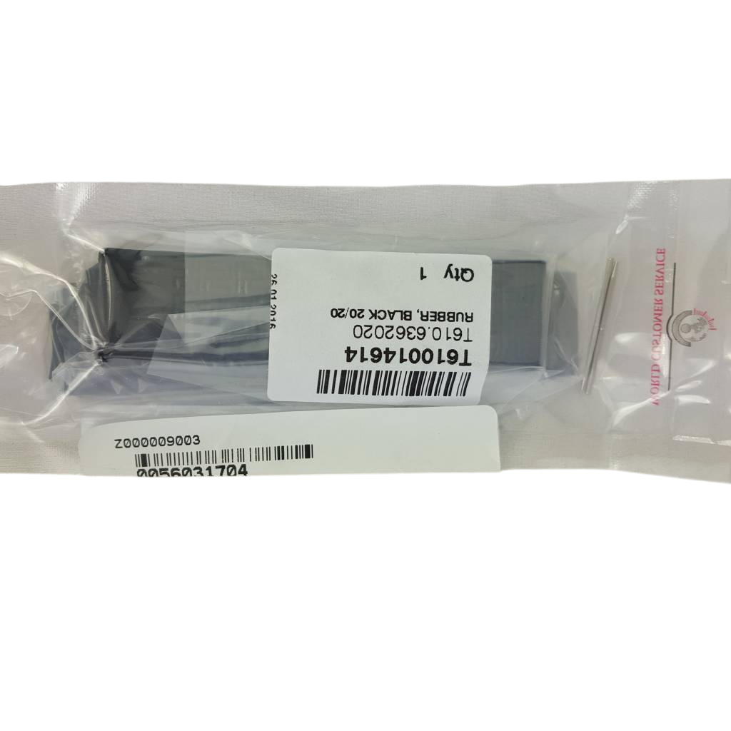 Tissot Z253 / Z353 BE Watch Band T610014614 Black Silicone 20 mm T - Touch - Watch Plaza