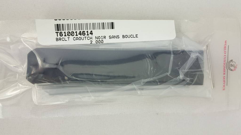 Tissot Z253 / Z353 BE Watch Band T610014614 Black Silicone 20 mm T - Touch - Watch Plaza