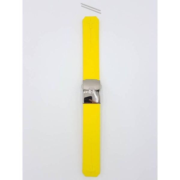 Tissot Z253 / Z353 - Nascar Watch Band T603020717 Yellow Silicone 20 mm T - Touch - Watch Plaza