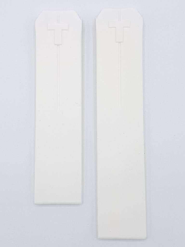 Tissot Z353 & Z253 Watch Band T610020042 White Silicone 20 mm T - Touch - Watch Plaza