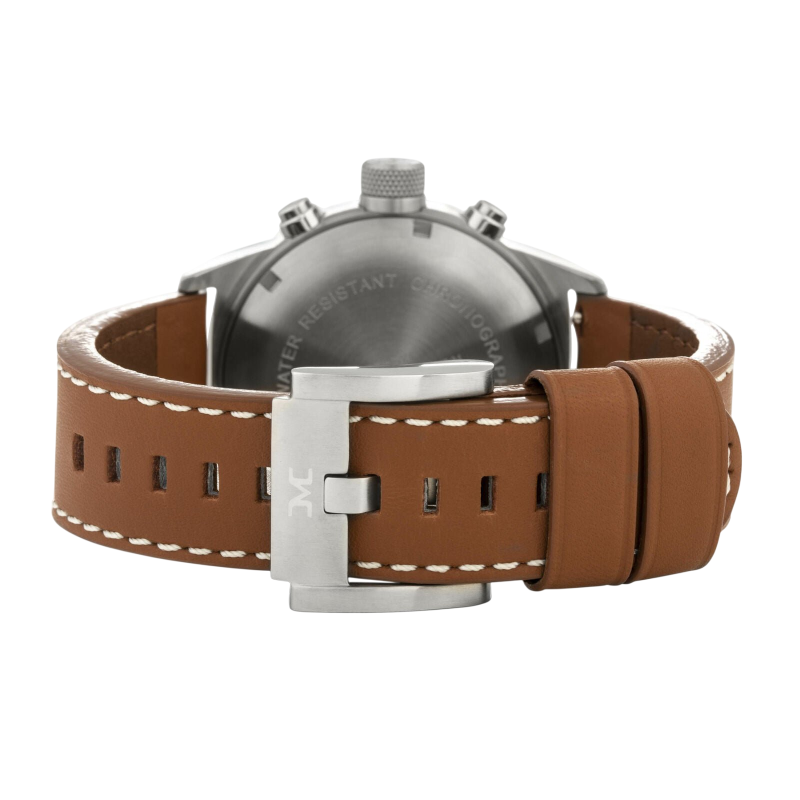 TW - Steel Marc Coblen TWMC11 chronograph watch men with brown leather strap 42mm - Watch Plaza