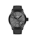 TW - Steel MC Edition TWMC8 black wrist watch men & leather strap original 42mm - Watch Plaza