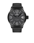 TW - Steel watch Marc Coblen TWMC52 black & leather strap - original men's wristwatch - Watch Plaza