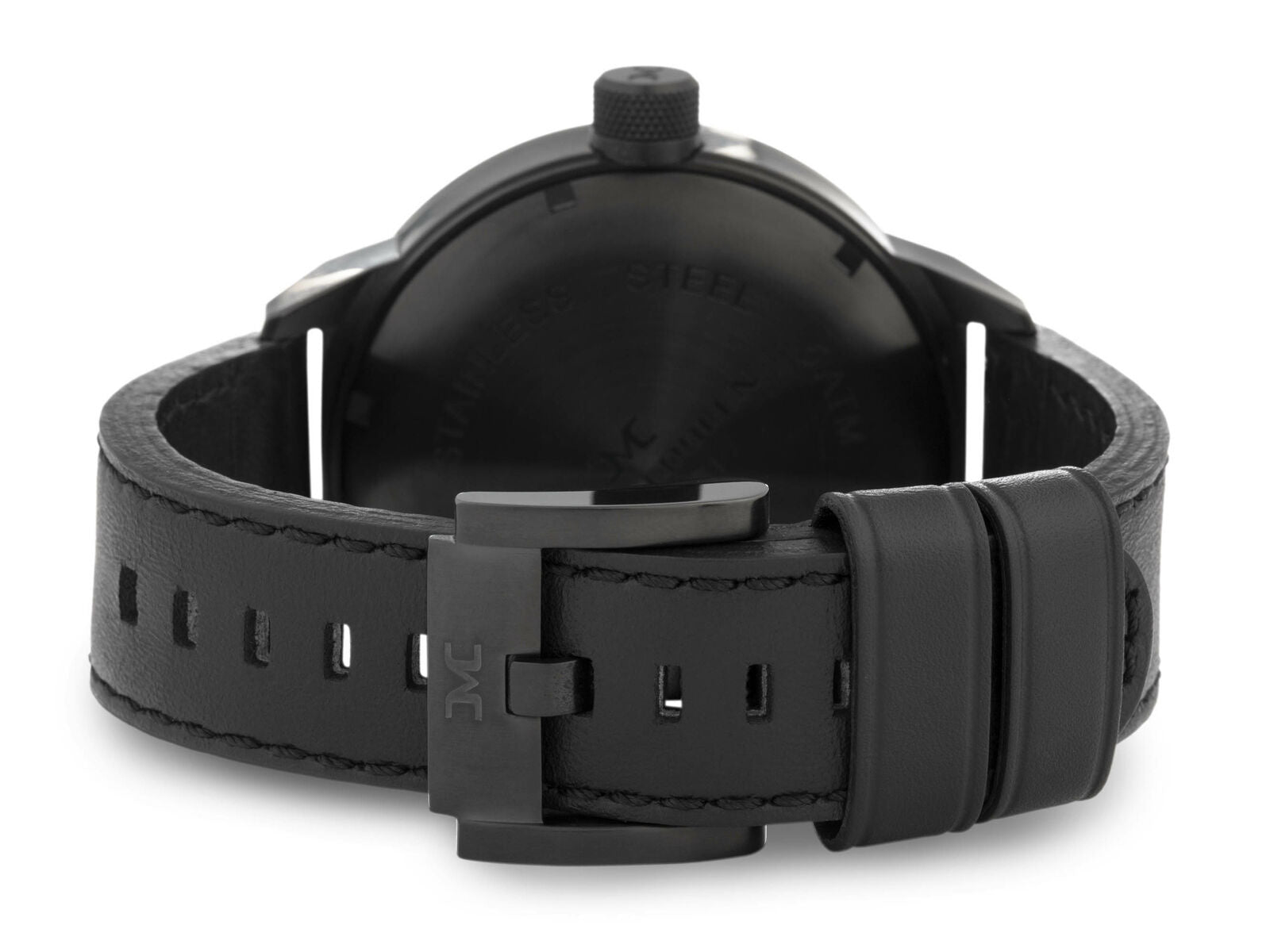 TW - Steel watch Marc Coblen TWMC52 black & leather strap - original men's wristwatch - Watch Plaza