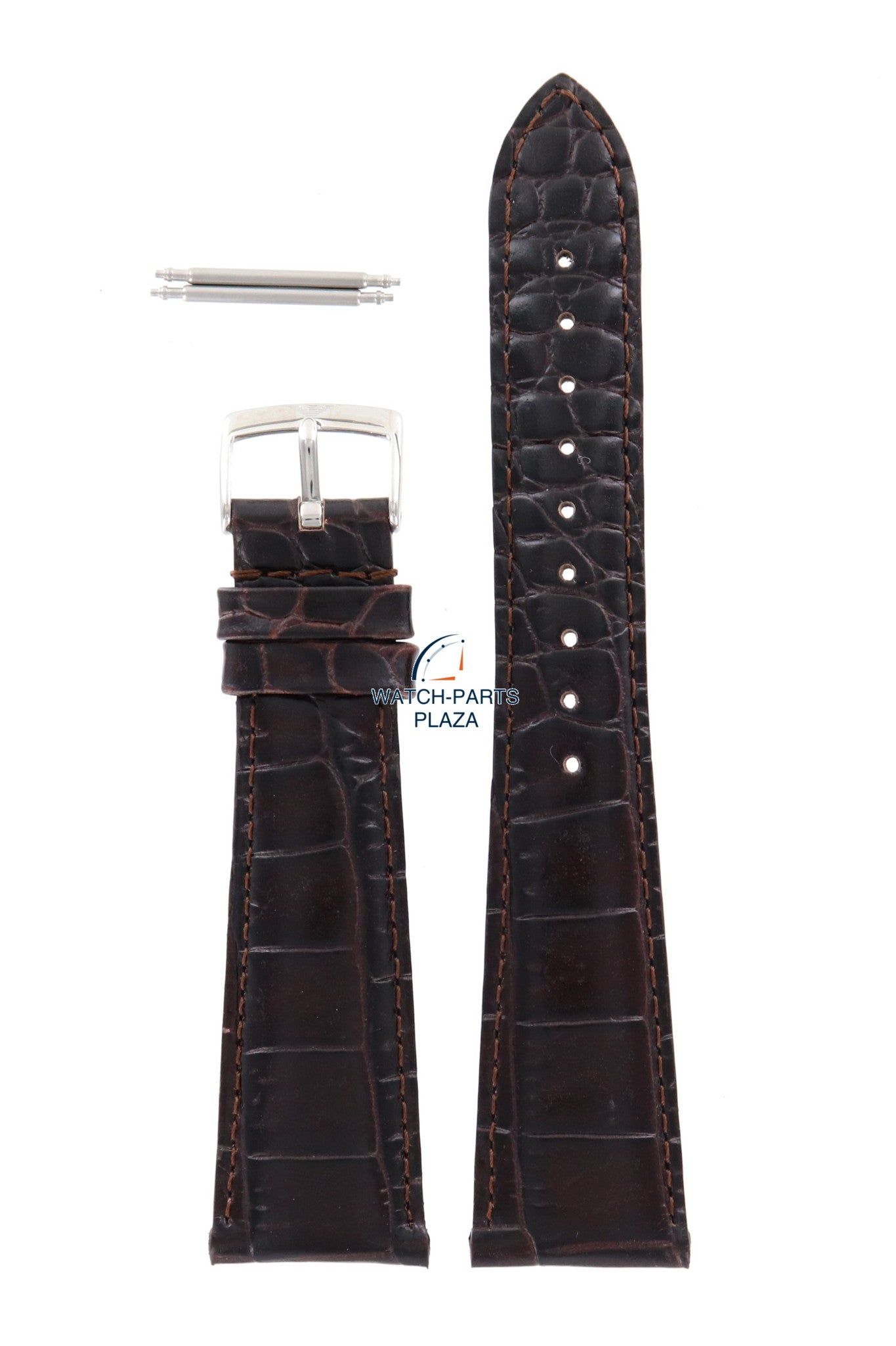 Watch Band AR0203 Emporio Armani dark brown leather strap 22mm original - Watch Plaza