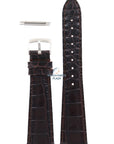 Watch Band AR0203 Emporio Armani dark brown leather strap 22mm original - Watch Plaza