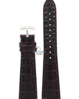 Watch Band AR0203 Emporio Armani dark brown leather strap 22mm original - Watch Plaza