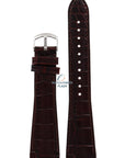 Watch Band AR0248 & AR0255 Emporio Armani dark brown leather strap 22mm original & 4 pins - Watch Plaza