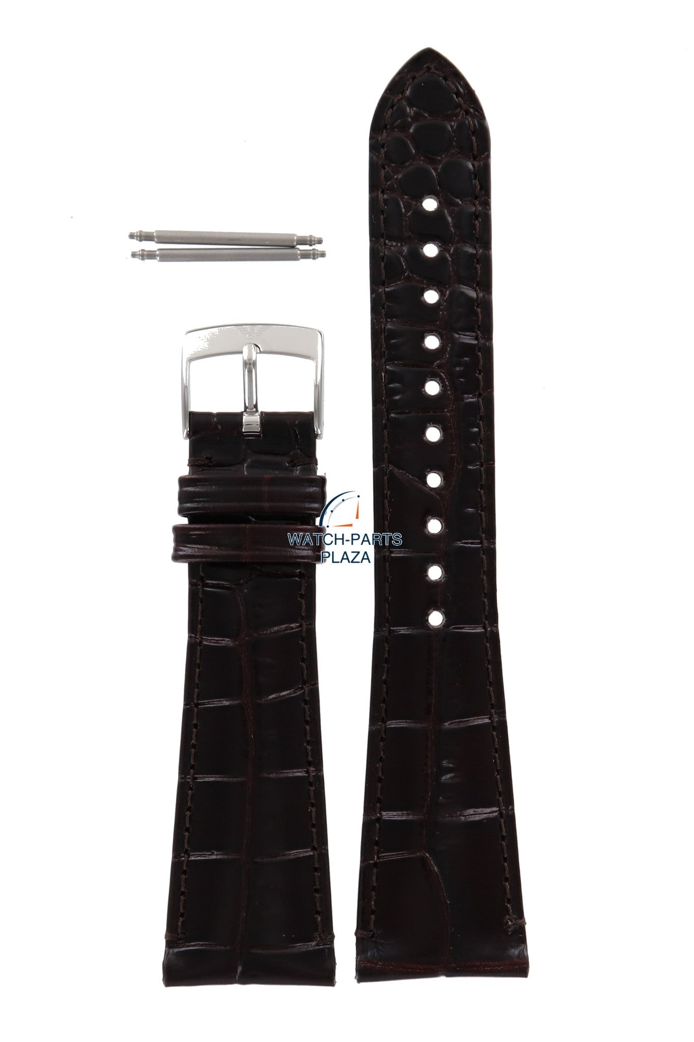 Watch Band AR0285 Emporio Armani dark brown leather strap 22mm original - Watch Plaza