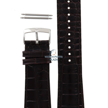 Watch Band AR0402 Emporio Armani Marco brown leather strap 26mm original - Watch Plaza