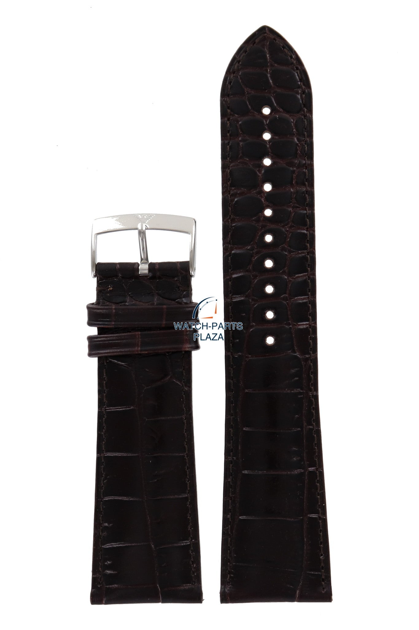 Watch Band AR0402 Emporio Armani Marco brown leather strap 26mm original - Watch Plaza