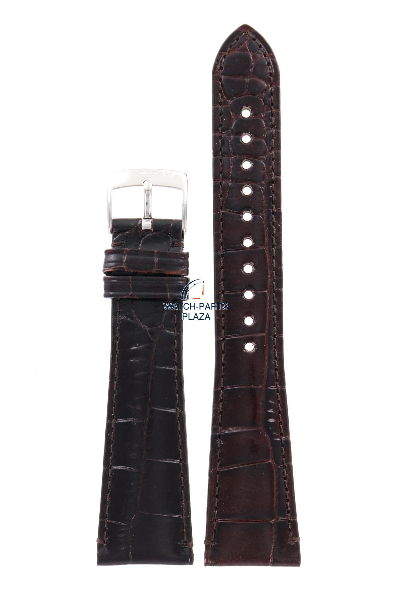 Watch Band AR0403 Emporio Armani Marco Medium brown leather strap 22mm original AR0490 - Watch Plaza