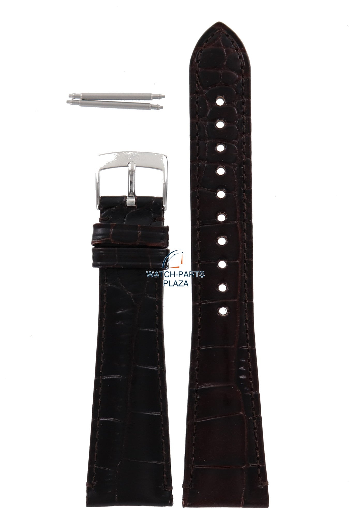 Watch Band AR0403 Emporio Armani Marco Medium brown leather strap 22mm original AR0490 - Watch Plaza