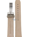 Watch Band AR0620 Emporio Armani beige canvas leather strap 20mm - Watch Plaza