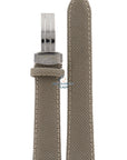 Watch Band AR0620 Emporio Armani beige canvas leather strap 20mm - Watch Plaza