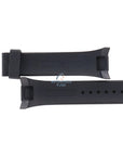 Watch Band AR0800 / AR0801 Emporio Armani black sillicon strap 24mm - Watch Plaza