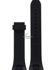 Watch Band AR0800 / AR0801 Emporio Armani black sillicon strap 24mm - Watch Plaza