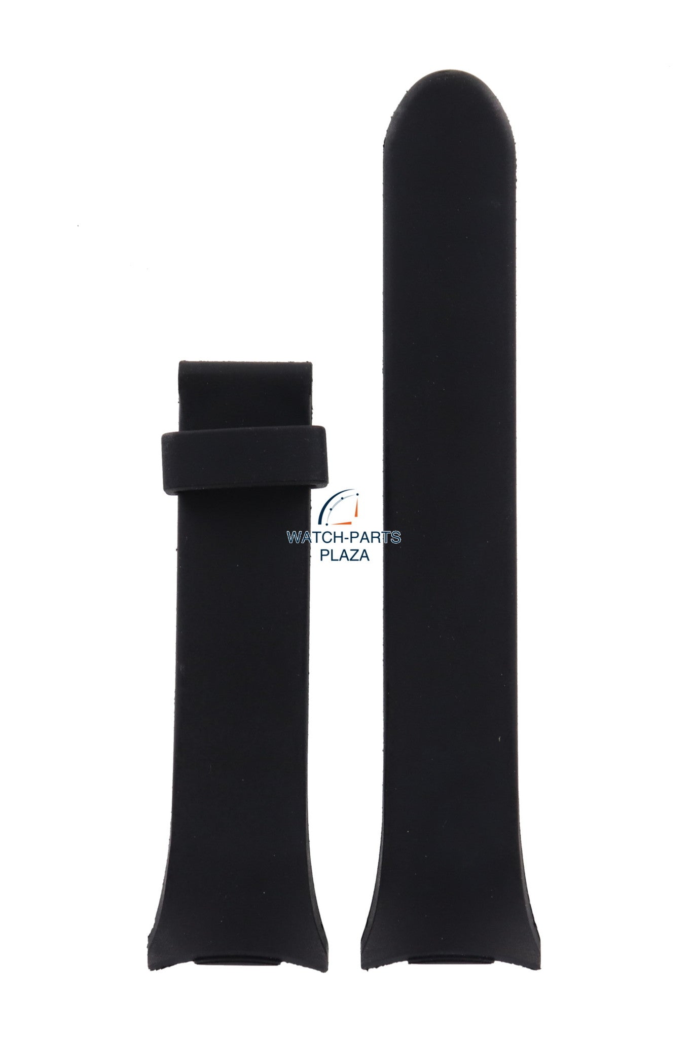 Watch Band AR0800 / AR0801 Emporio Armani black sillicon strap 24mm - Watch Plaza