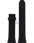 Watch Band AR0800 / AR0801 Emporio Armani black sillicon strap 24mm - Watch Plaza