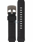 Watch Band AR1100 Emporio Armani Black Silicon Strap 16mm AR - 1128 - Watch Plaza