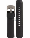 Watch Band AR1100 Emporio Armani Black Silicon Strap 16mm AR - 1128 - Watch Plaza