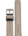 Watch Band AR2411 Emporio Armani Renato black leather strap 22mm - Watch Plaza