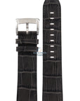 Watch Band AR4206 Emporio Armani Meccanico gray leather strap 22mm - Watch Plaza