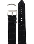 Watch Band AR4608 / AR4622 Emporio Armani Meccanico black leather strap 22mm - Watch Plaza