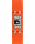 Watch Band AR5498 Emporio Armani Orange Leather Strap 22mm - Watch Plaza