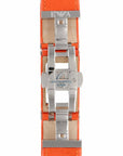 Watch Band AR5498 Emporio Armani Orange Leather Strap 22mm - Watch Plaza