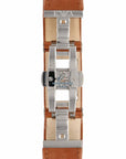 Watch Band AR5499 Emporio Armani Brown Leather Strap 22mm - Watch Plaza