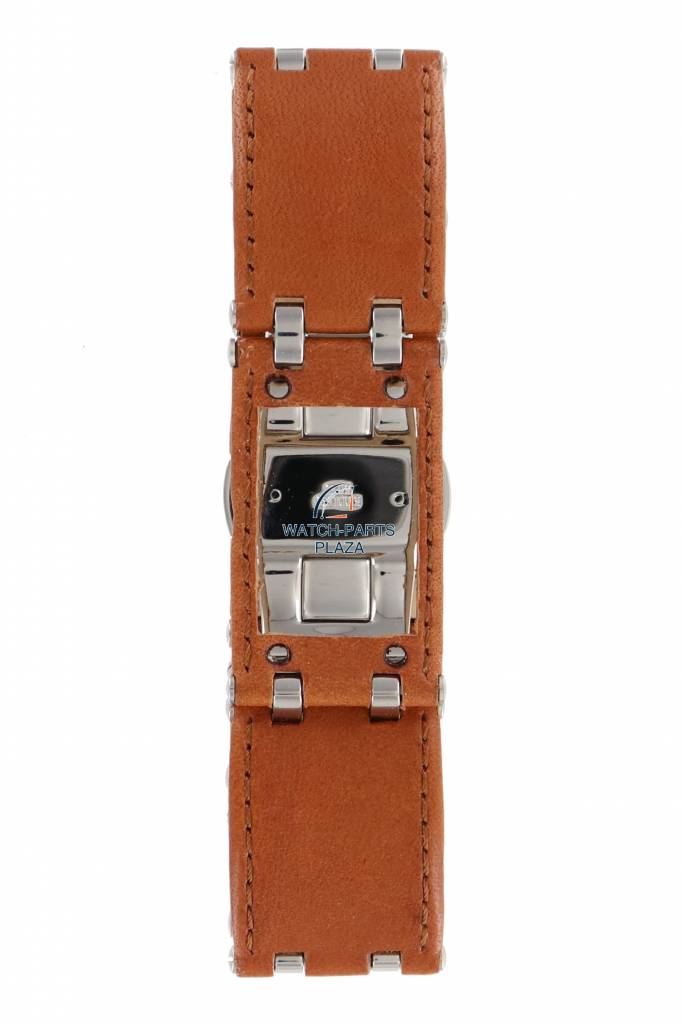 Watch Band AR5499 Emporio Armani Brown Leather Strap 22mm - Watch Plaza